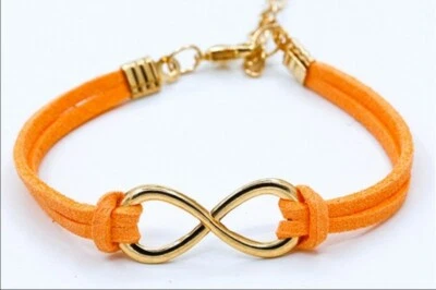 Infinity Symbol Hemp Rope Bracelets 11 Colors Stylish Cool Friendship Forever - Image 1 of 4