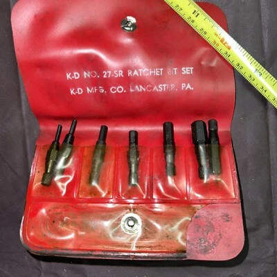 K-D TOOLS USA No. 27 RATCHETING 1/4” bit Nut TOOL . USA - Imagem 1 de 4
