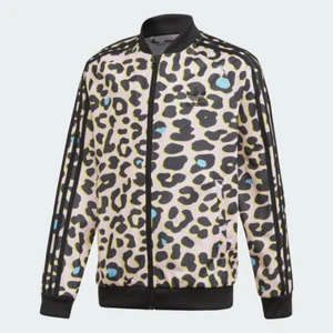 Adidas Originals Kids LZ Leopard Print SST Superstar Track Jacket FM9996 - Picture 1 of 5