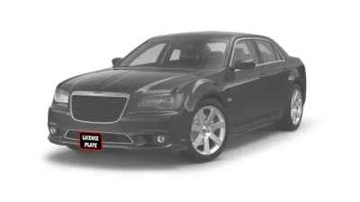 Soporte de matrícula frontal de liberación rápida para Chrysler 300 SRT-8 2011-14 Foto 1 de 4