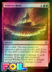 x1 Wildfire Howl BLB Bloomburrow MTG 162 FOIL UNCOMMON M/NM 1x - Picture 1 of 1