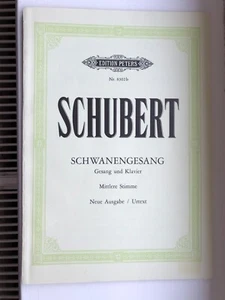 Schubert: Schwanengesang Song Cycle for Medium Voice and Piano - Picture 1 of 7