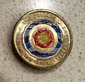 2018 Australian 2 Dollar Coin Lest We Forget Circulated Eternal Flame - Picture 1 of 2