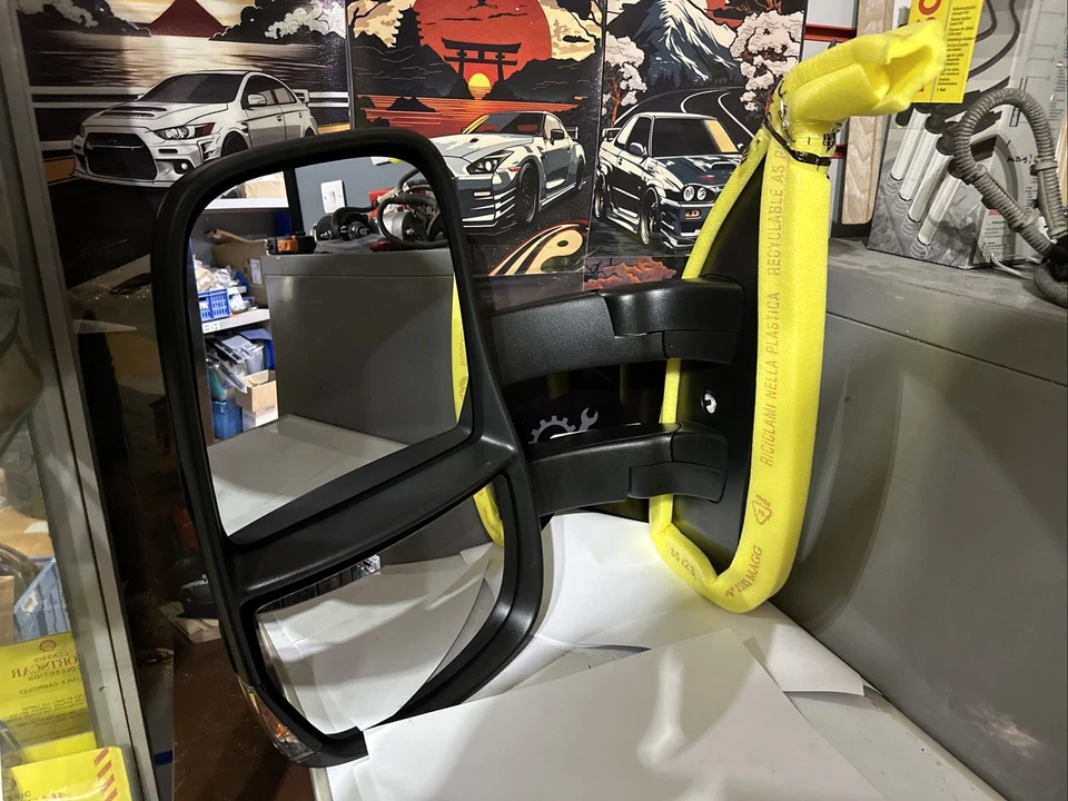 Specchio retrovisore braccio lungo manuale riscaldato sensore temperatura sinistro per Iveco Daily 5/2014> originale - Immagine 1 di 4