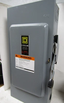 ✌️SQUARE D DU324 INTERRUPTOR DE SEGURIDAD DE SERVICIO GENERAL 200 AMP 240VAC Foto 1 de 4