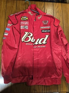Chase Authentics NASCAR Dale Earnhardt Jr. Budweiser Jacket Size Large - Picture 1 of 4