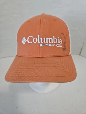 Columbia PFG Orange / Peach Hat L/XL Fitted Mesh Back Trucker  - Image 1 of 4