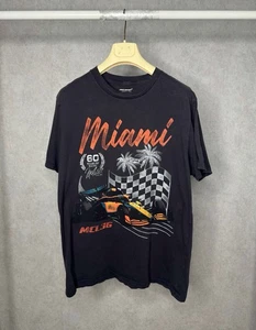 McLaren Miami 60 Years Of Racing Formula 1 Team Mens Black Graphic Printed SizeL - Picture 1 of 5