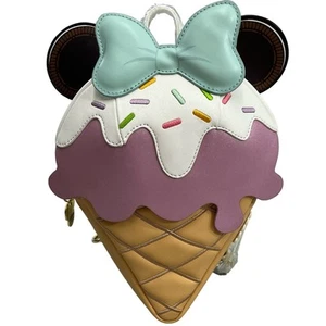 Mini zaino convertibile Loungefly X LASR Disney Minnie gelato borsa a tracolla - Foto 1 di 15