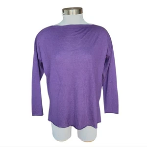 Cruciani Wool Silk Knit Sweater Purple 40 - Picture 1 of 8
