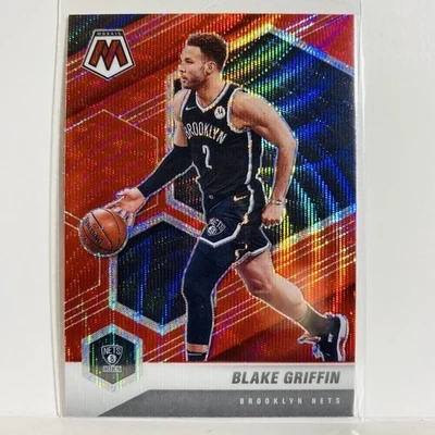 2020-21 Panini NBA Mosaic Basketball Red Wave Blake Griffin Brooklyn Nets - Image 1 of 2