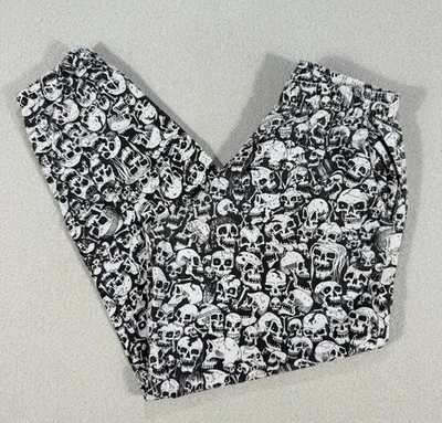 Vintage Skull Print Easy Pants Size Small Made In The USA - Image 1 of 4