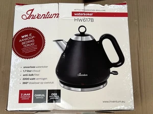Inventum HW617B - Retro-Wasserkocher - Fassungsvermögen 1,7 Liter - Edelstahl -  - Bild 1 von 11