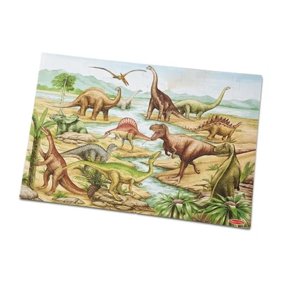 Melissa & Doug Puzzle da Pavimento in Cartone - 48 Pezzi giganti Dinosauri, oW2I - Immagine 1 di 4
