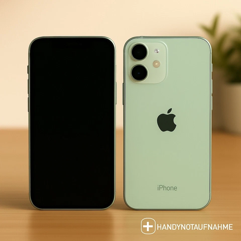 APPLE IPHONE 12 mini - 64GB - GRÜN - GREEN - HÄNDLER - 96 % BATTERIE - GUT - Bild 1 von 1