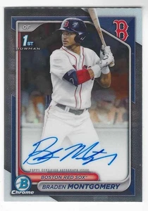Bowman CPA-BM Auto Braden Montgomery 2024 1er Cromo Autógrafo Novato RC TS - Imagen 1 de 2