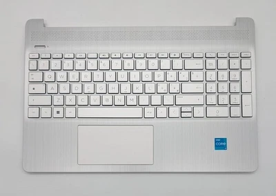 HP Laptop 15s-eq2257ng Handauflage Tastatur QWERTY mit Touchpad EA0P500601 - Bild 1 von 4