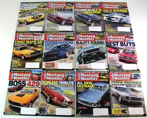 Mustang Month 5.0 Magazine Lot Bundle 2007 Complete Year Set Full 12 Car Issues - Picture 1 of 21
