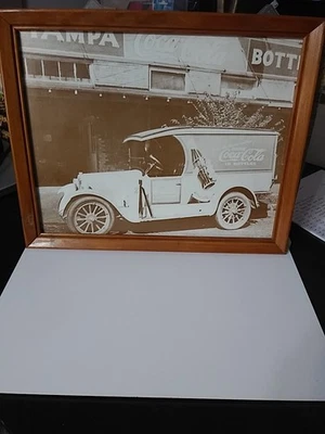 Vintage Coca-Cola Picture In Frame - Image 1 of 4