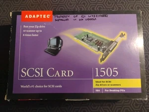 Adaptec AVA-1505 SCSI Controller Card - inc. floppies and cable - Untested - Picture 1 of 9