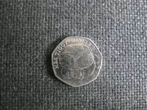 2016 - 50p Münze Beatrix Potter " Mrs Tiggy Winkle " - Bild 1 von 3