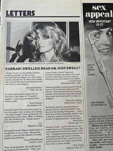 Farrah Fawcett, Charlie's Angels, Full Page Vintage Clipping - Picture 1 of 1