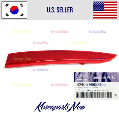 Reflector Bumper Rear Left DRIVER 92405H5000 ⭐OEM⭐ Hyundai Accent 2018-2022 - Image 1 of 2