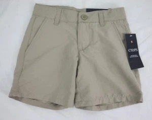 NEW Chaps Boy's School Approved Performance 4 Regular 250 Khaki Shorts - Picture 1 of 3