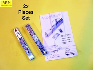 2x Door Hidden Flush Bolt Latch Slide Lock SS304 6 x 3/4 Stainless Steel V-CORME - Picture 1 of 6