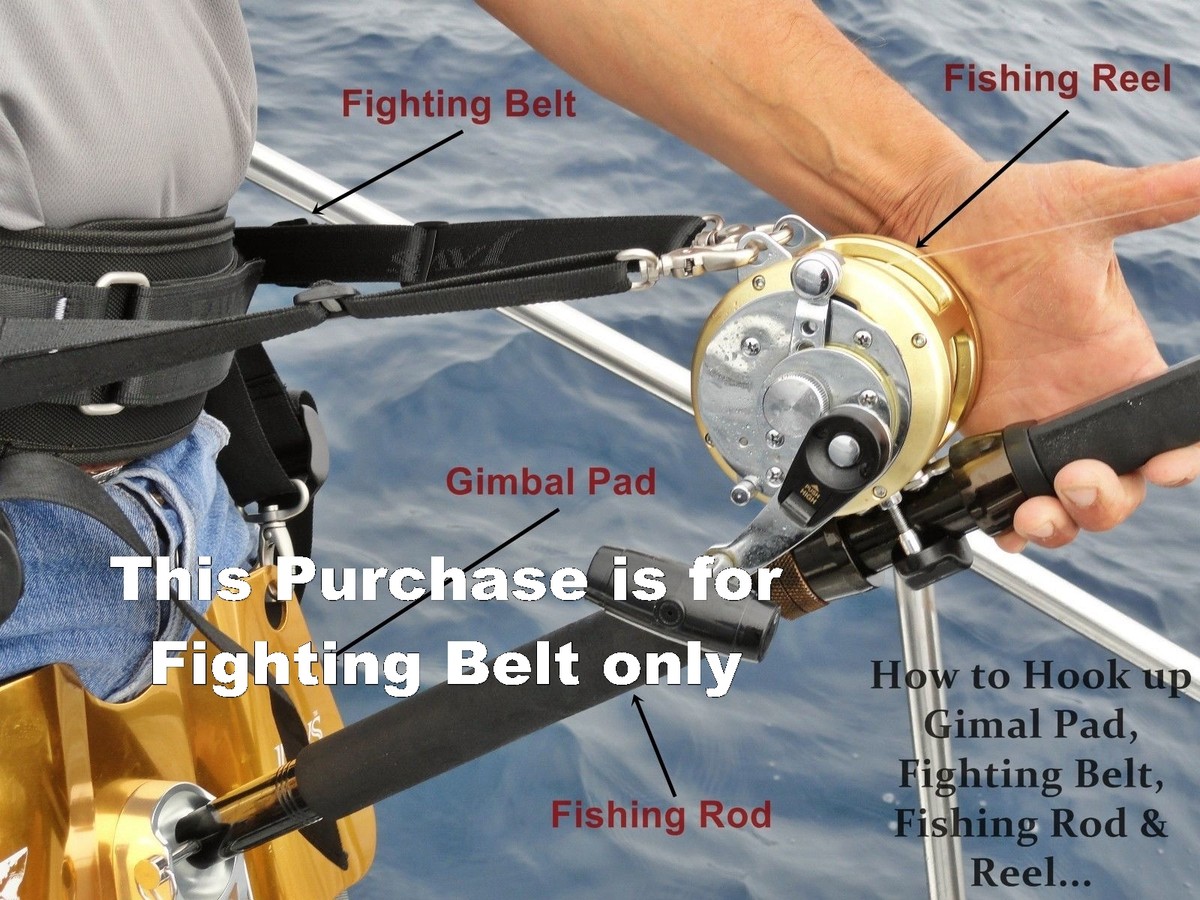 Fishing Rod Holder Belt Fishing Fighting Belt - TS M3 Rod Holder For ...