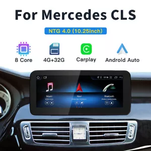 10.25'' Carplay Android Auto Touch Screen Stereo For Benz CLS W218 C218 NTG 4.0 - Picture 1 of 12