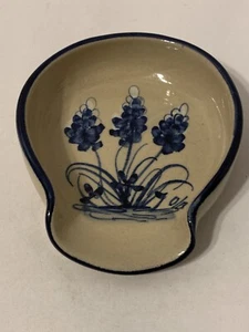 Marshall Keramik Texas Bluebonnet Blumen Löffel Rest - 6,25” x 5,5” - Bild 1 von 6