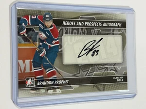 2013-14 ITG Heroes and Prospects Vault Black Brandon Prophet #A-BPR Auto - Picture 1 of 2