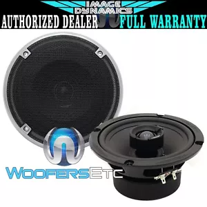 IMAGE DYNAMICS ID65 CAR 6.5" 100W RMS 2-WAY SILK TWEETERS COAXIAL SPEAKERS NEW - Picture 1 of 5