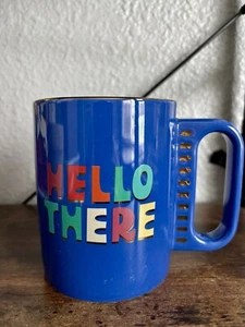 Tabitha Braun Steinzeug Becher Hello There Blau 1 Halter 16 Flüssige Unzen Mikrowellengeeignet  - Bild 1 von 6