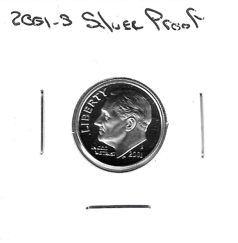 2001-S Silver Proof Roosevelt Dime Cover