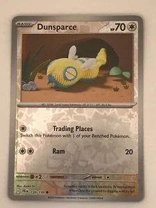 Dunsparce 120/159 Reverse Holo Viaggio Insieme - Foto 1 di 1