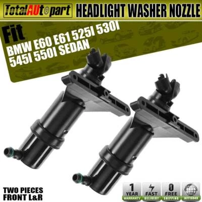 2x Boquilla pulverizadora lavadora faros izquierda y derecha para BMW E60 E61 5 Series 535i M5 Foto 1 de 4