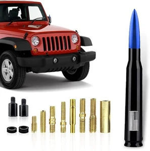 Antena de bala para camioneta auto carro con adaptador Universal Radio Coche SUV - Imagen 1 de 6