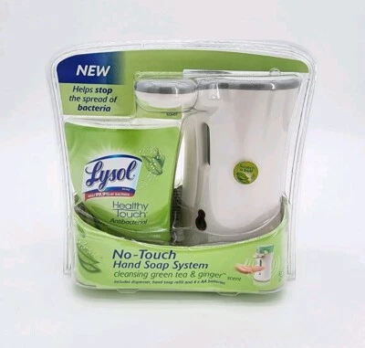 Sistema de cocina Lysol No Touch con recarga té verde jengibre jabón retirado nuevo Foto 1 de 4