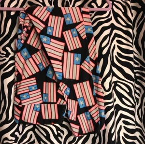 Lularoe TC Americana Leggings Flags - Picture 1 of 1