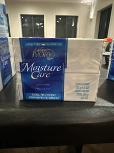 2 Vintage Ivory Moisture Care Skin Conditioning 4.5oz Bar Soaps Fresh Scent Fast - Picture 1 of 4