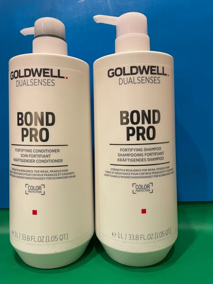 Champú y acondicionador fortificante Goldwell Dualsenses Bond Pro 33,8 oz nuevo Foto 1 de 1