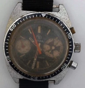 VTG YEMA SOUS MARINE (Big Eye) Chrono. Ref: 311122. Cal: R-7733. For Service - Picture 1 of 13