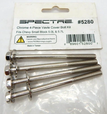Pernos de sujeción cromados para GM Chevy bloque pequeño 5.0 5.7 cubierta de válvula de perno central Foto 1 de 4
