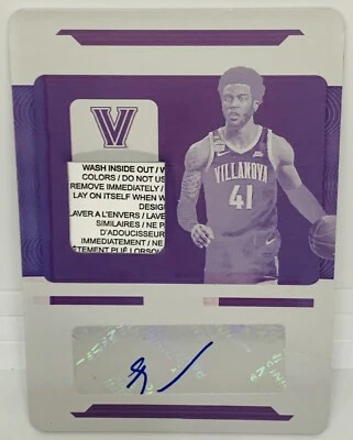 2021 National Treasures Saddiq Bey 1/1 RPA Rookie LOGO Patch Auto Villanova Hawk - Image 1 of 3