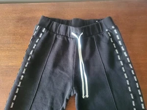 Justice Active Girls Black Sweat Pants White Side Stripes 14/16 - Picture 1 of 6