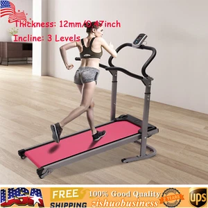 Folding Treadmill With Incline For Home Walking Machine Running Exercise 265LBS - Picture 1 of 22