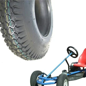 4 x DINO BERG PEDAL GO KART 4.80/4.00-8 TYRE & INNER TUBE Diamond pattern TR13 - Picture 1 of 3