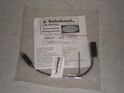 New! Robohand OHSN-015 Magnetoresistive MR Destaco Sensor NPN Switch Free Ship! - Image 1 of 2